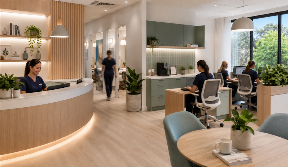 Bright Scandinavian Clinic Reception